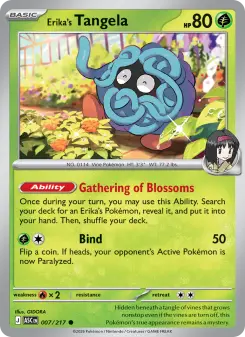 Pokémon-Karte Erika's Tangela 007/217