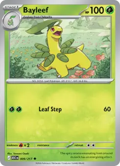 Pokémon-Karte Bayleef 009/217