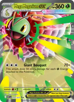 Pokémon-Karte Mega Meganium ex 010/217