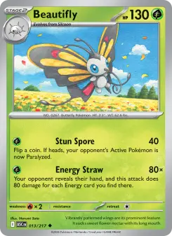Pokémon-Karte Beautifly 013/217