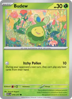Pokémon-Karte Budew 016/217