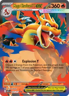 Pokémon-Karte Mega Charizard Y ex 022/217