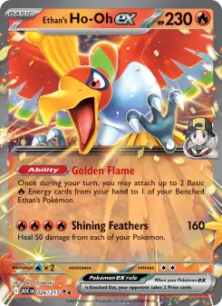 Pokémon-Karte Ethan's Ho-Oh ex 026/217