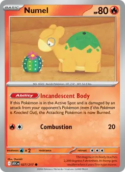 Pokémon-Karte Numel 027/217