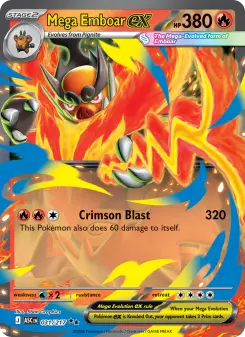 Pokémon-Karte Mega Emboar ex 031/217