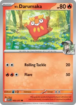 Pokémon-Karte N's Darumaka 032/217