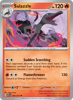 Pokémon-Karte Salazzle 035/217