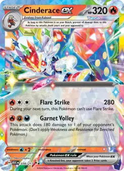 Pokémon-Karte Cinderace ex 038/217