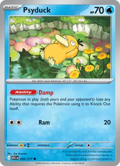 Pokémon-Karte Psyduck 039/217