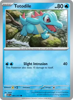 Pokémon-Karte Totodile 041/217