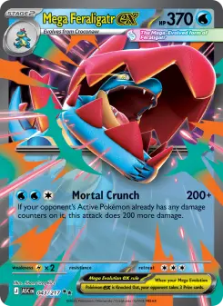 Pokémon-Karte Mega Feraligatr ex 043/217