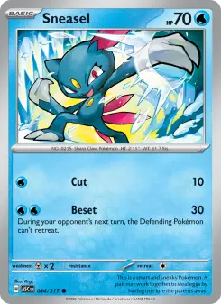 Pokémon-Karte Sneasel 044/217