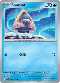 Pokémon-Karte Snorunt 046/217