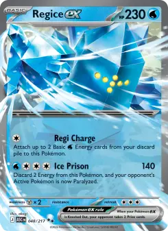 Pokémon-Karte Regice ex 048/217