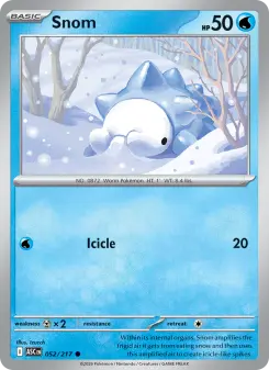 Pokémon-Karte Snom 052/217