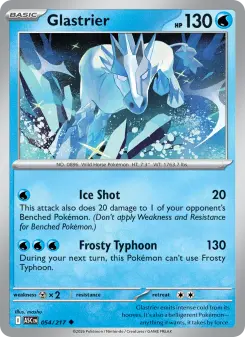 Pokémon-Karte Glastrier 054/217