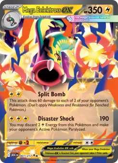 Pokémon-Karte Mega Eelektross ex 061/217