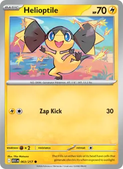 Pokémon-Karte Helioptile 063/217