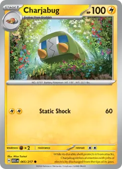 Pokémon-Karte Charjabug 065/217
