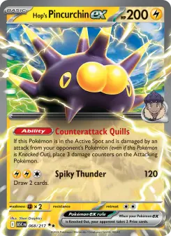 Pokémon-Karte Hop's Pincurchin ex 068/217