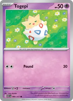 Pokémon-Karte Togepi 080/217
