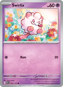Pokémon-Karte Swirlix 093/217