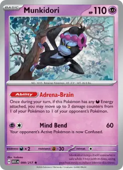 Pokémon-Karte Munkidori 099/217
