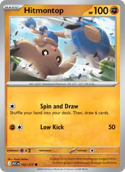Pokémon-Karte Hitmontop 102/217