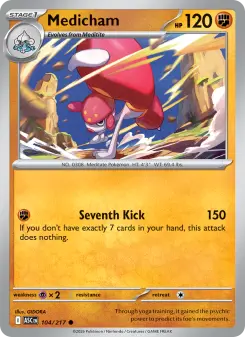 Pokémon-Karte Medicham 104/217