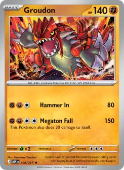 Pokémon-Karte Groudon 108/217