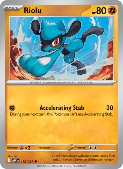 Pokémon-Karte Riolu 112/217