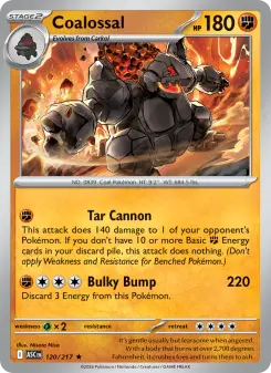 Pokémon-Karte Coalossal 120/217