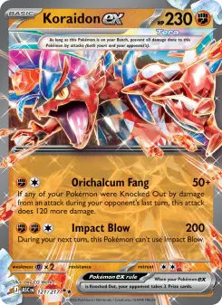 Pokémon-Karte Koraidon ex 121/217