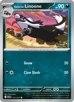 Pokémon-Karte Galarian Linoone 131/217