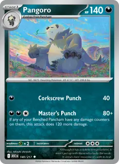 Pokémon-Karte Pangoro 140/217