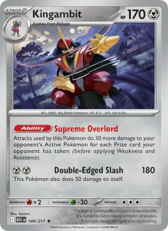 Pokémon-Karte Kingambit 148/217