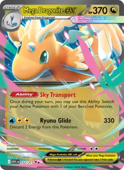 Pokémon-Karte Mega Dragonite ex 152/217