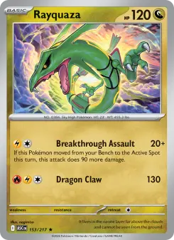 Pokémon-Karte Rayquaza 153/217