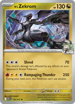 Pokémon-Karte N's Zekrom 155/217