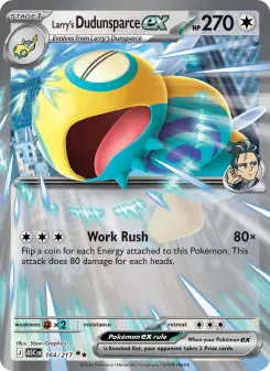 Pokémon-Karte Larry's Dudunsparce ex 164/217