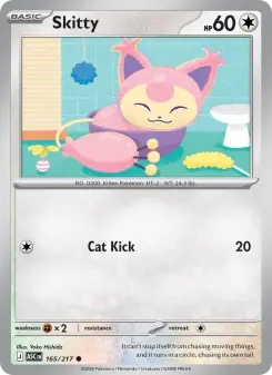 Pokémon-Karte Skitty 165/217