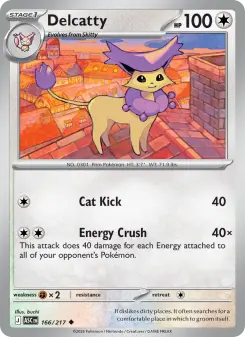 Pokémon-Karte Delcatty 166/217