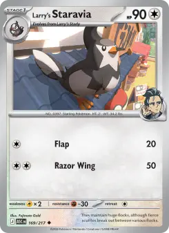 Pokémon-Karte Larry's Staravia 169/217