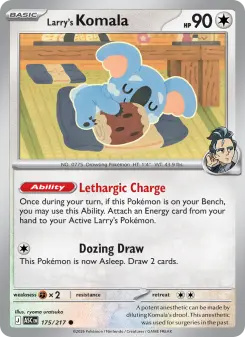 Pokémon-Karte Larry's Komala 175/217