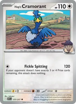 Pokémon-Karte Hop's Cramorant 177/217