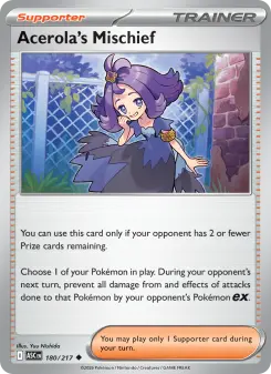 Pokémon-Karte Acerola's Mischief 180/217