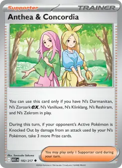 Pokémon-Karte Anthea & Concordia 182/217