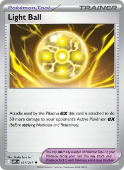 Pokémon-Karte Light Ball 191/217
