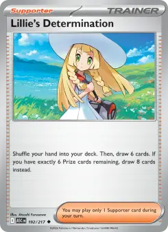 Pokémon-Karte Lillie's Determination 192/217