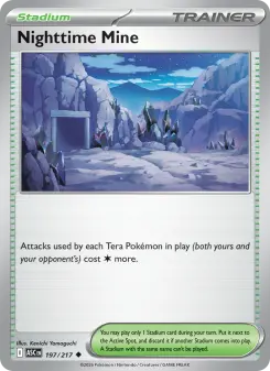 Pokémon-Karte Nighttime Mine 197/217